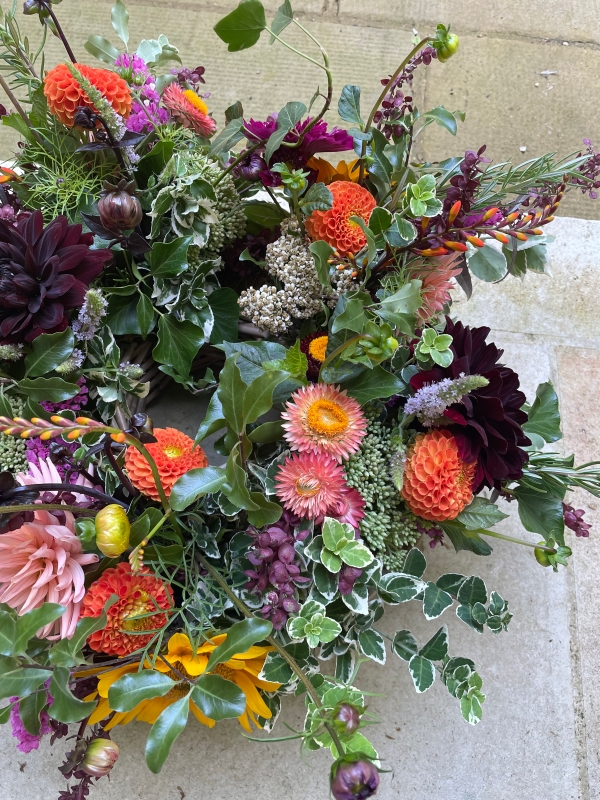 Posy Basket Wreath