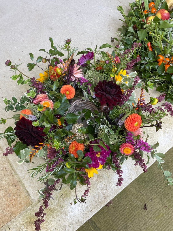 Posy Basket Wreath