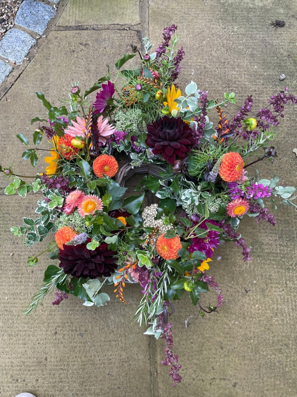 Posy Basket Wreath