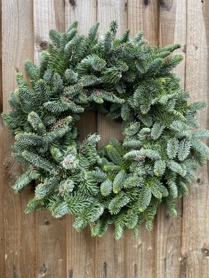 Blue pine wreath