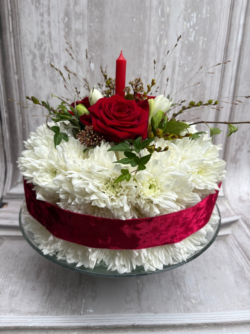 Floral Christmas Cake