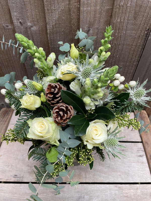 Winter Whites Jar Arrangement