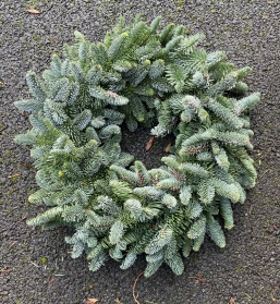 Blue pine wreath