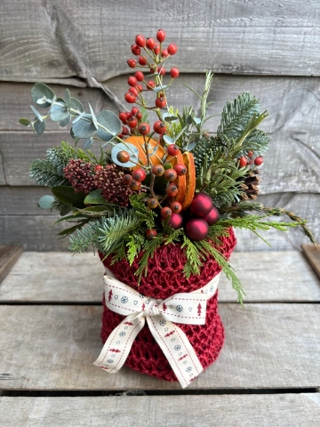 Christmas jumper arrangement