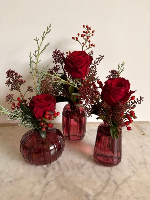 Christmas mini bottle trio