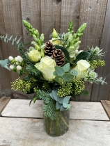 Winter Whites Jar Arrangement